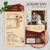UNDANGAN PERNIKAHAN GLOSSY FULL COLOUR ELEGANT - LUXURY ENVELOPE INVITATION - LUXURY ENV 10