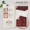 UNDANGAN PERNIKAHAN GLOSSY FULL COLOUR ELEGANT - LUXURY ENVELOPE INVITATION - LUXURY ENV 12