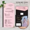 UNDANGAN PERNIKAHAN GLOSSY FULL COLOUR ELEGANT - LUXURY ENVELOPE INVITATION - LUXURY ENV 14