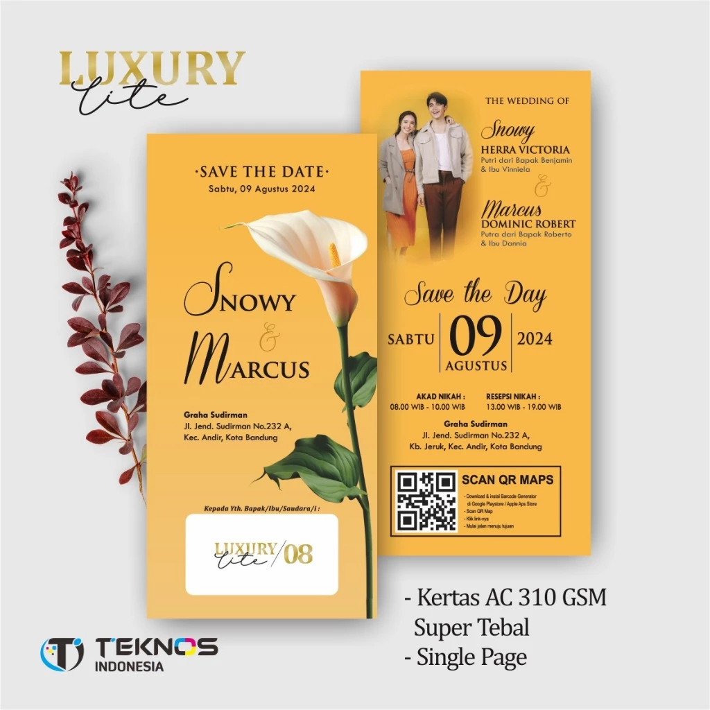 UNDANGAN PERNIKAHAN ELEGANT CUSTOM COLOUR - UNDANGAN PERNIKAHAN AESTHETIC LUXURY LITE - Gambar 9