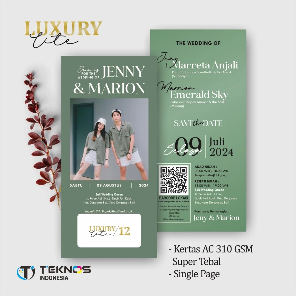 UNDANGAN PERNIKAHAN ELEGANT CUSTOM COLOUR - UNDANGAN PERNIKAHAN AESTHETIC LUXURY LITE - Gambar 13