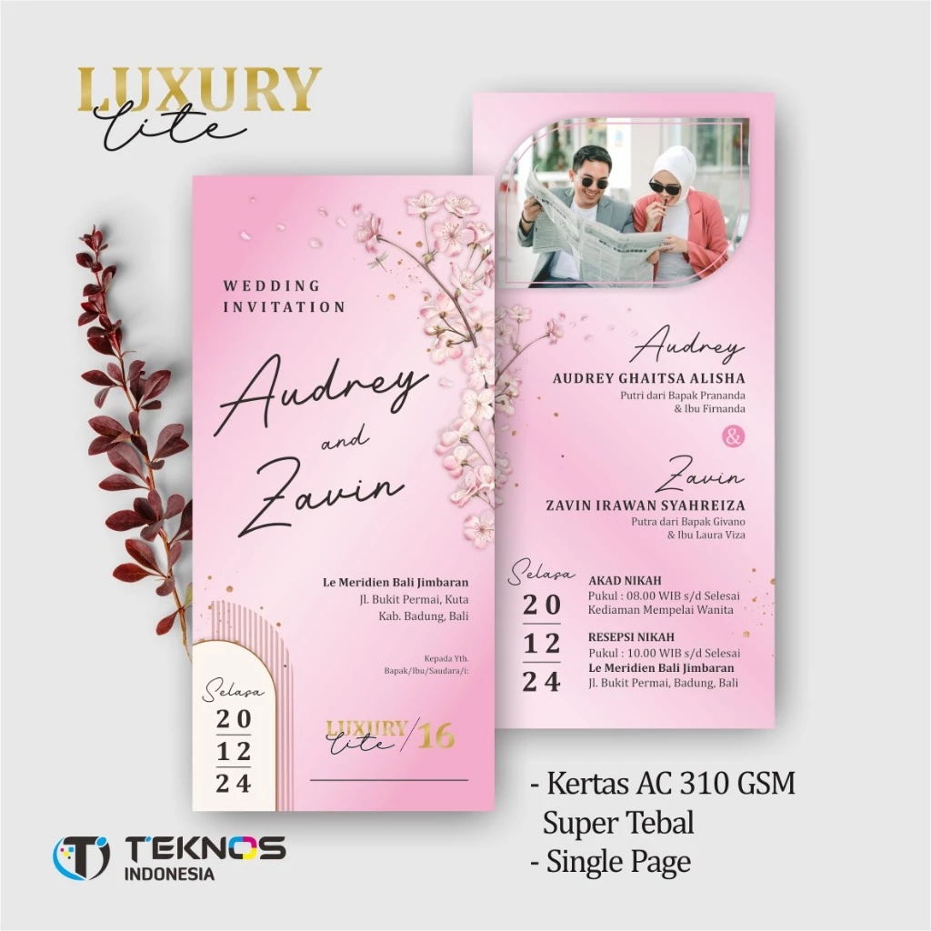 UNDANGAN PERNIKAHAN ELEGANT CUSTOM COLOUR - UNDANGAN PERNIKAHAN AESTHETIC LUXURY LITE - Gambar 17