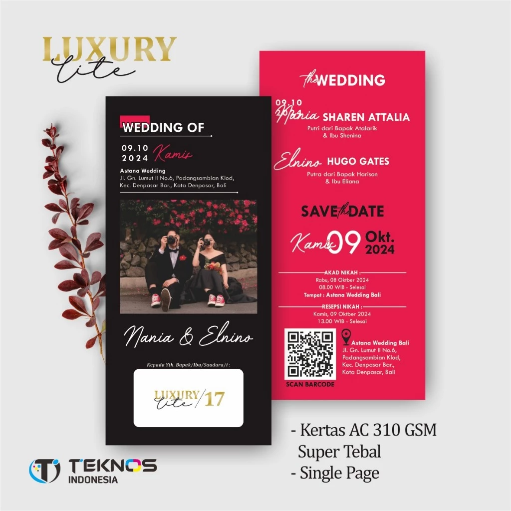 UNDANGAN PERNIKAHAN ELEGANT CUSTOM COLOUR - UNDANGAN PERNIKAHAN AESTHETIC LUXURY LITE - Gambar 18