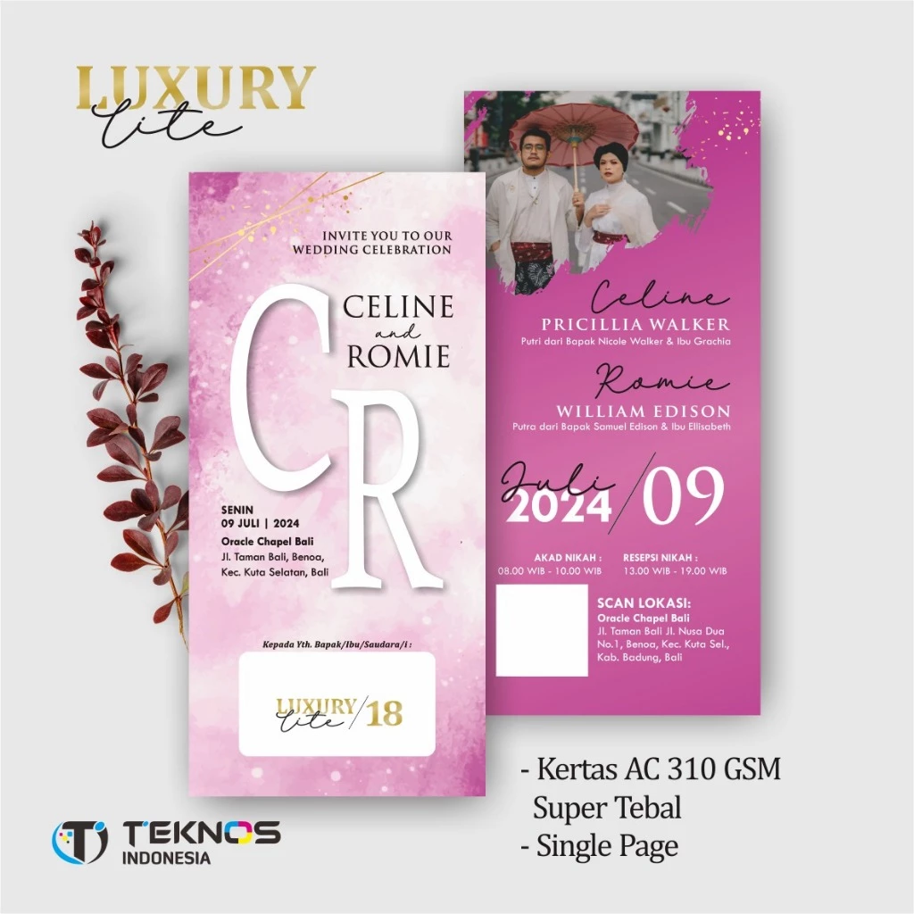 UNDANGAN PERNIKAHAN ELEGANT CUSTOM COLOUR - UNDANGAN PERNIKAHAN AESTHETIC LUXURY LITE - Gambar 19