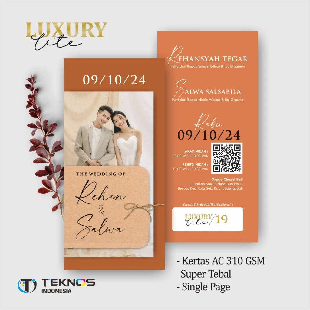 UNDANGAN PERNIKAHAN ELEGANT CUSTOM COLOUR - UNDANGAN PERNIKAHAN AESTHETIC LUXURY LITE - Gambar 20