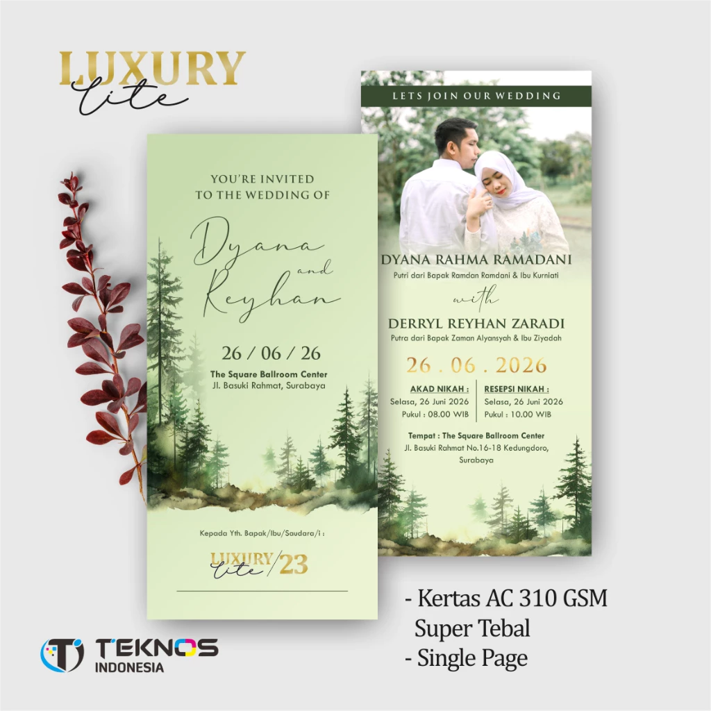 UNDANGAN PERNIKAHAN ELEGANT CUSTOM COLOUR - UNDANGAN PERNIKAHAN AESTHETIC LUXURY LITE - Gambar 24