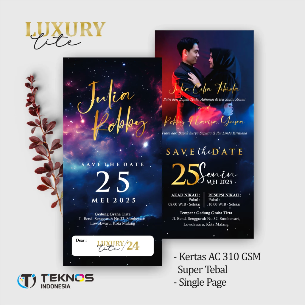 UNDANGAN PERNIKAHAN ELEGANT CUSTOM COLOUR - UNDANGAN PERNIKAHAN AESTHETIC LUXURY LITE - Gambar 25