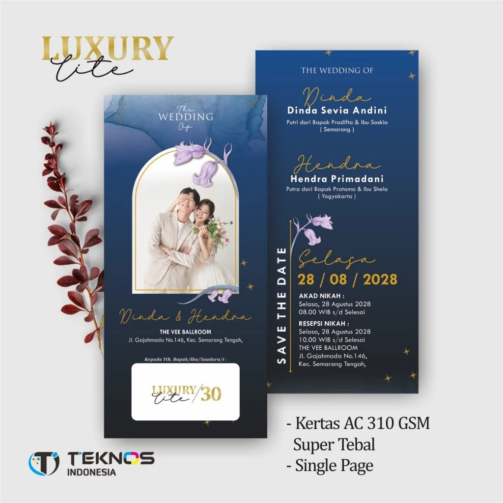 UNDANGAN PERNIKAHAN ELEGANT CUSTOM COLOUR - UNDANGAN PERNIKAHAN AESTHETIC LUXURY LITE - Gambar 31