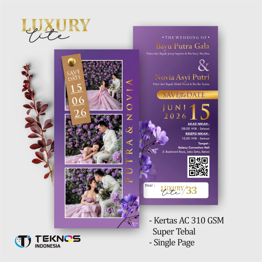 UNDANGAN PERNIKAHAN ELEGANT CUSTOM COLOUR - UNDANGAN PERNIKAHAN AESTHETIC LUXURY LITE - Gambar 34