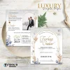 UNDANGAN NIKAH SIMPLE FOTO - WEDDING INVITATION LUXURY SINGLE PAGE - LUXURY SP 06