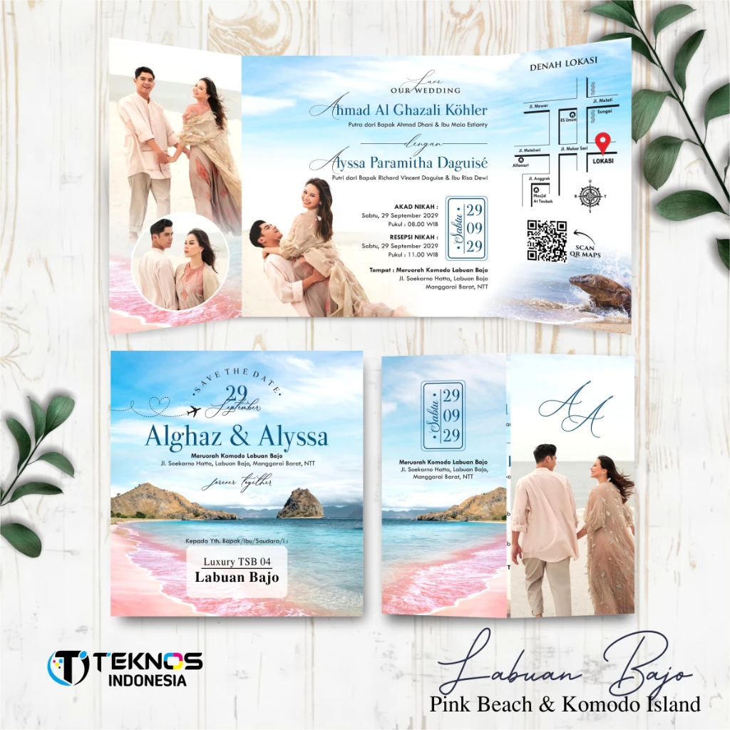 UNDANGAN PERNIKAHAN GLOSSY FULL COLOUR ELEGANT ETNIK - UNDANGAN PERNIKAHAN CUSTOM LUXURY TSB - Gambar 5