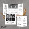UNDANGAN NIKAH MENGKILAP MURAH ELEGAN - UNDANGAN PERNIKAHAN GLOSSY BW THREE - MATTE BW THREE 05