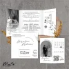 UNDANGAN NIKAH MENGKILAP MURAH ELEGAN - UNDANGAN PERNIKAHAN GLOSSY BW THREE - MATTE BW THREE 09