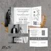 UNDANGAN NIKAH MENGKILAP MURAH ELEGAN - UNDANGAN PERNIKAHAN GLOSSY BW THREE - MATTE BW THREE 12