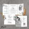 UNDANGAN NIKAH MENGKILAP MURAH ELEGAN - UNDANGAN PERNIKAHAN GLOSSY BW THREE - MATTE BW THREE 16