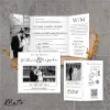 UNDANGAN NIKAH MENGKILAP MURAH ELEGAN - UNDANGAN PERNIKAHAN GLOSSY BW THREE - MATTE BW THREE 17