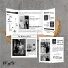 UNDANGAN NIKAH MENGKILAP MURAH ELEGAN - UNDANGAN PERNIKAHAN GLOSSY BW THREE - MATTE BW THREE 22