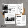 UNDANGAN NIKAH MENGKILAP MURAH ELEGAN - UNDANGAN PERNIKAHAN GLOSSY BW THREE - MATTE BW THREE 26
