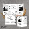 UNDANGAN NIKAH MENGKILAP MURAH ELEGAN - UNDANGAN PERNIKAHAN GLOSSY BW THREE - MATTE BW THREE 27