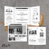 UNDANGAN NIKAH MENGKILAP MURAH ELEGAN - UNDANGAN PERNIKAHAN GLOSSY BW THREE - MATTE BW THREE 29