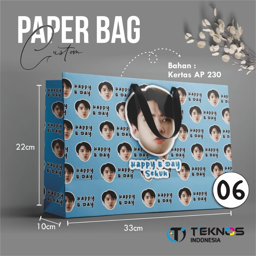 PAPERBAG CUSTOM - TAS PAPER BAG BRIDESMAID SIMPLE FULL COLOUR - Gambar 8