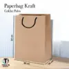 PAPER BAG POLOS READY STOCK - TAS SOUVENIR PERNIKAHAN BAHAN KRAFT - PAPERBAG HARGA ECER - KRAFT UK 20X25X10
