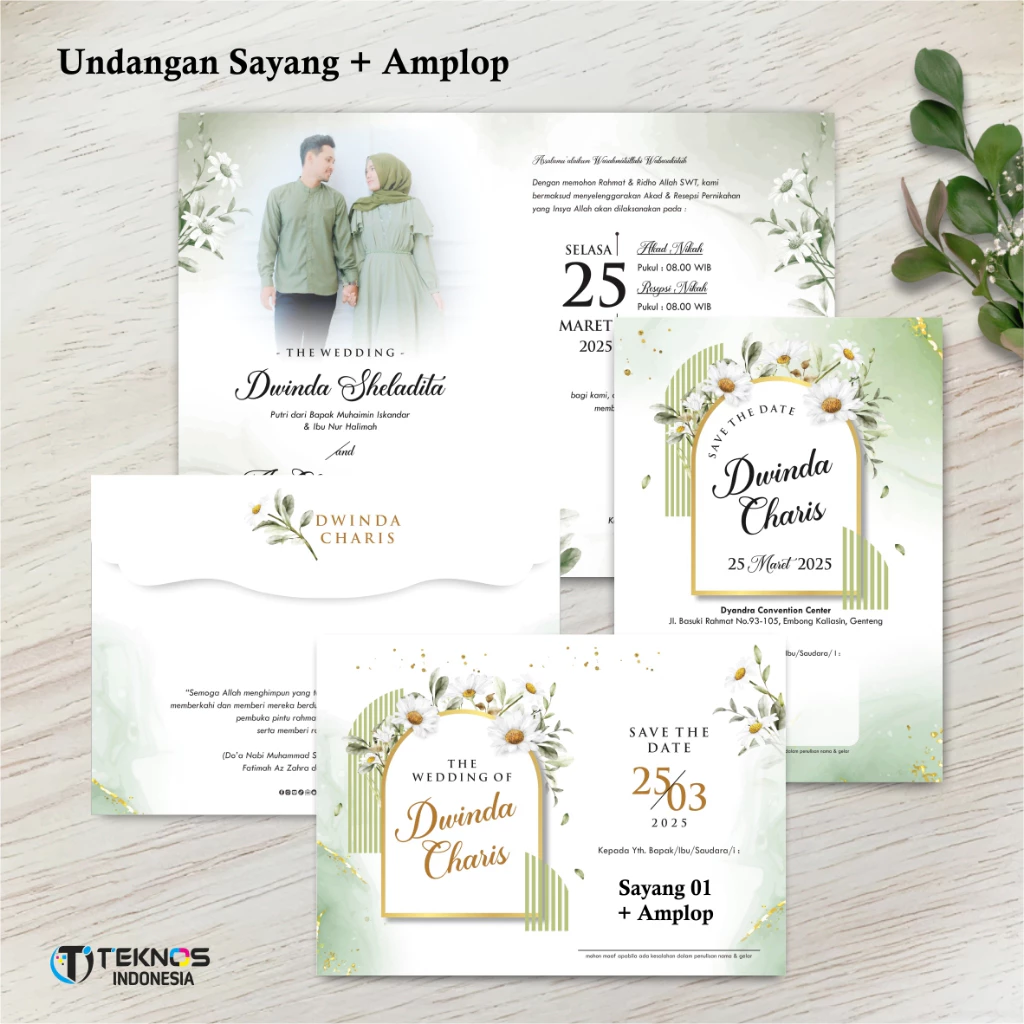 UNDANGAN PERNIKAHAN AMPLOP AESTHETIC - UNDANGAN NIKAH AMPLOP KASIH - UNDANGAN AMPLOP KEKINIAN - Gambar 19