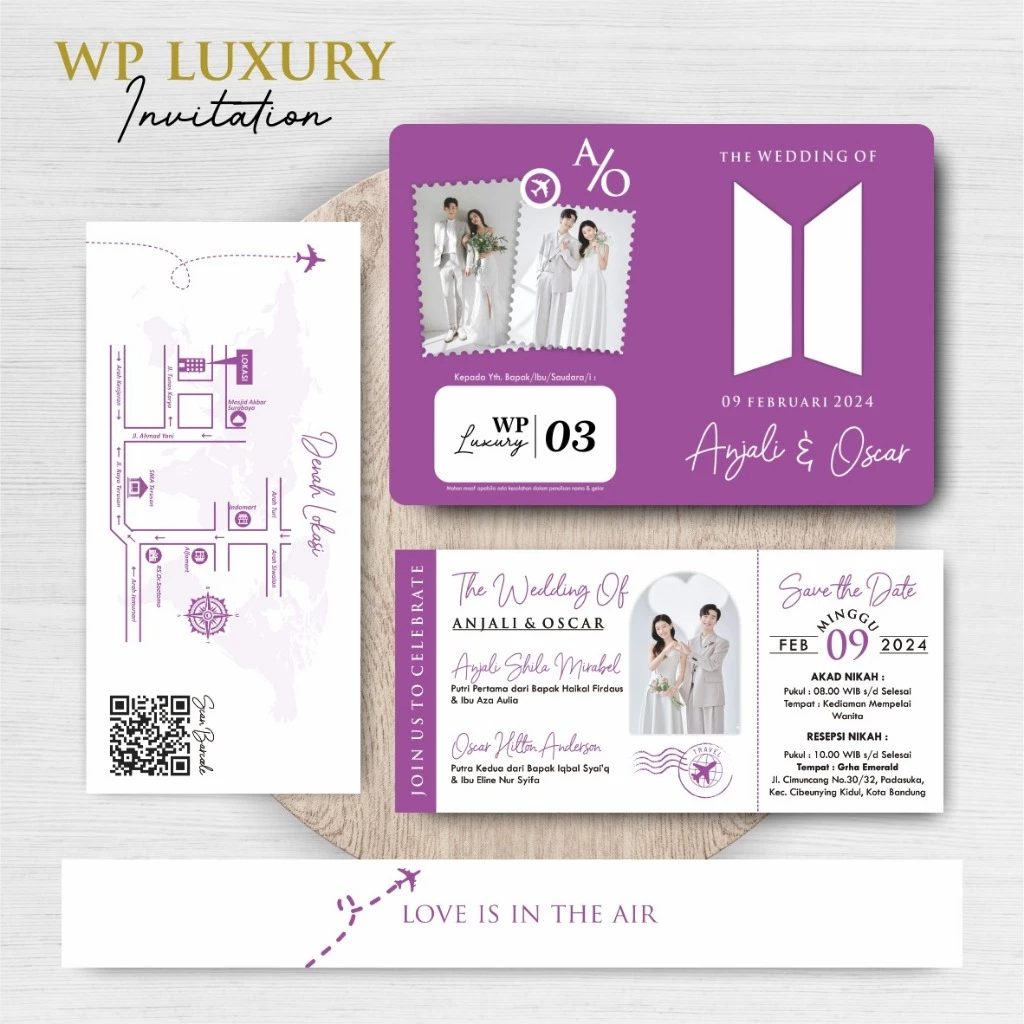 UNDANGAN NIKAH FOTO AESTHETIC - WEDDING PASSPORT INVITATION - Gambar 4