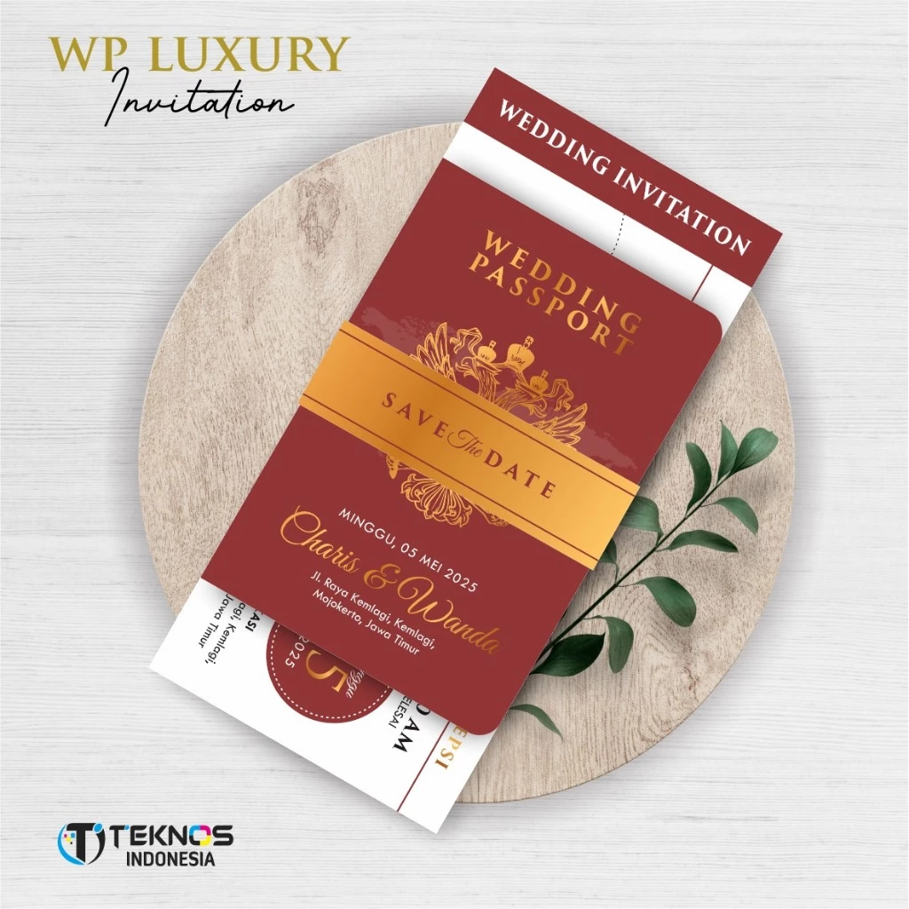 UNDANGAN NIKAH FOTO AESTHETIC - WEDDING PASSPORT INVITATION - Gambar 9