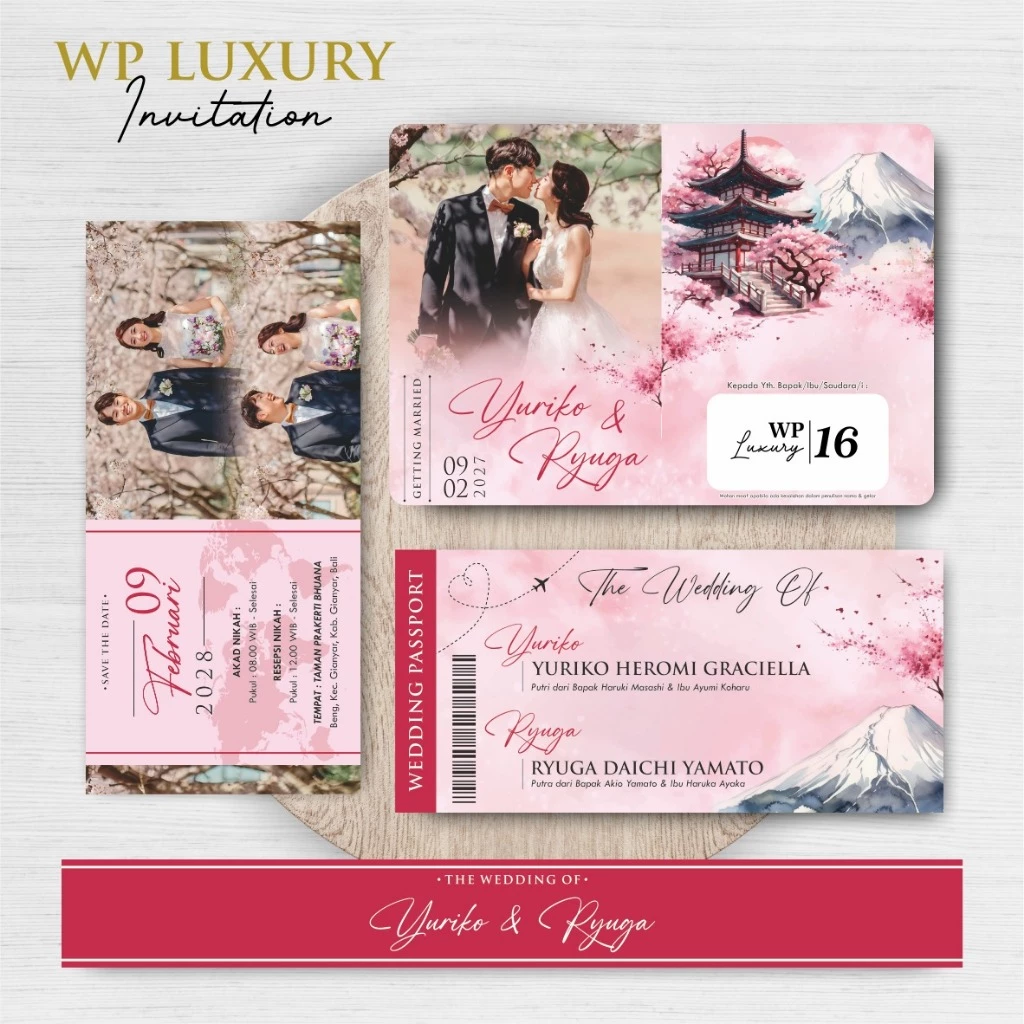 UNDANGAN NIKAH FOTO AESTHETIC - WEDDING PASSPORT INVITATION - Gambar 17