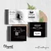 CETAK UNDANGAN PERNIKAHAN FOTO BW GLOSSY - UNDANGAN PERNIKAHAN CUSTOM ELEGAN - UNDANGAN KHITANAN - ELEGAT BW A04