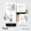 CETAK UNDANGAN PERNIKAHAN FOTO BW GLOSSY - UNDANGAN PERNIKAHAN CUSTOM ELEGAN - UNDANGAN KHITANAN - ELEGAT BW A05