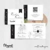CETAK UNDANGAN PERNIKAHAN FOTO BW GLOSSY - UNDANGAN PERNIKAHAN CUSTOM ELEGAN - UNDANGAN KHITANAN - ELEGAT BW A07
