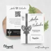 CETAK UNDANGAN PERNIKAHAN FOTO BW GLOSSY - UNDANGAN PERNIKAHAN CUSTOM ELEGAN - UNDANGAN KHITANAN - ELEGAT BW A11