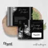 CETAK UNDANGAN PERNIKAHAN FOTO BW GLOSSY - UNDANGAN PERNIKAHAN CUSTOM ELEGAN - UNDANGAN KHITANAN - ELEGAT BW A18
