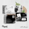 CETAK UNDANGAN PERNIKAHAN FOTO BW GLOSSY - UNDANGAN PERNIKAHAN CUSTOM ELEGAN - UNDANGAN KHITANAN - ELEGAT BW A20