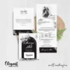 CETAK UNDANGAN PERNIKAHAN FOTO BW GLOSSY - UNDANGAN PERNIKAHAN CUSTOM ELEGAN - UNDANGAN KHITANAN - ELEGAT BW A32