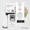 CETAK UNDANGAN PERNIKAHAN FOTO BW GLOSSY - UNDANGAN PERNIKAHAN CUSTOM ELEGAN - UNDANGAN KHITANAN - ELEGAT BW A33