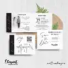 CETAK UNDANGAN PERNIKAHAN FOTO BW GLOSSY - UNDANGAN PERNIKAHAN CUSTOM ELEGAN - UNDANGAN KHITANAN - ELEGAT BW A37