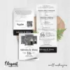 CETAK UNDANGAN PERNIKAHAN FOTO BW GLOSSY - UNDANGAN PERNIKAHAN CUSTOM ELEGAN - UNDANGAN KHITANAN - ELEGAT BW A39
