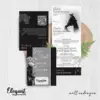 CETAK UNDANGAN PERNIKAHAN FOTO BW GLOSSY - UNDANGAN PERNIKAHAN CUSTOM ELEGAN - UNDANGAN KHITANAN - ELEGAT BW A40