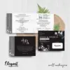 CETAK UNDANGAN PERNIKAHAN FOTO BW GLOSSY - UNDANGAN PERNIKAHAN CUSTOM ELEGAN - UNDANGAN KHITANAN - ELEGAT BW A44
