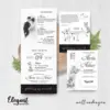 CETAK UNDANGAN PERNIKAHAN FOTO BW GLOSSY - UNDANGAN PERNIKAHAN CUSTOM ELEGAN - UNDANGAN KHITANAN - ELEGAT BW A45