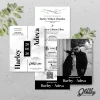 UNDANGAN PERNIKAHAN CUSTOM - UNDANGAN NIKAH GLOSSY BW A SERI 3 - SURAT NIKAH ELEGANT - BW GLOSSY A106
