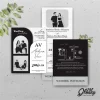 UNDANGAN PERNIKAHAN CUSTOM - UNDANGAN NIKAH GLOSSY BW A SERI 3 - SURAT NIKAH ELEGANT - BW GLOSSY A114