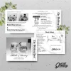 UNDANGAN PERNIKAHAN CUSTOM - UNDANGAN NIKAH GLOSSY BW A SERI 3 - SURAT NIKAH ELEGANT - BW GLOSSY A118