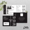 UNDANGAN PERNIKAHAN CUSTOM - UNDANGAN NIKAH GLOSSY BW A SERI 3 - SURAT NIKAH ELEGANT - BW GLOSSY A121