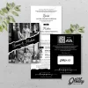 UNDANGAN PERNIKAHAN CUSTOM - UNDANGAN NIKAH GLOSSY BW A SERI 3 - SURAT NIKAH ELEGANT - BW GLOSSY A123