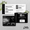 UNDANGAN PERNIKAHAN CUSTOM - UNDANGAN NIKAH GLOSSY BW A SERI 3 - SURAT NIKAH ELEGANT - BW GLOSSY A125