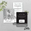 UNDANGAN PERNIKAHAN CUSTOM - UNDANGAN NIKAH GLOSSY BW A SERI 3 - SURAT NIKAH ELEGANT - BW GLOSSY A133